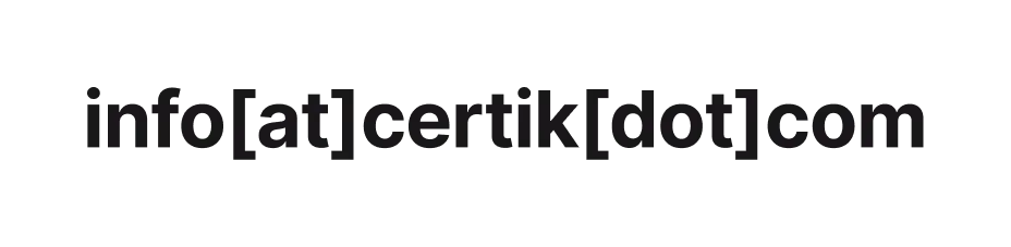 info[at]certik[dot]com