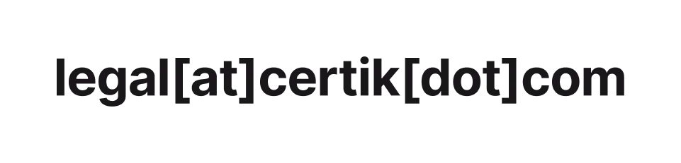 legal[at]certik[dot]com